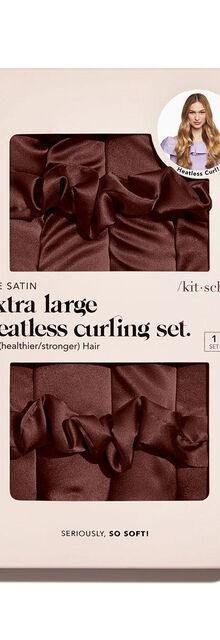 Kitsch XL Heatless Curling Set - Chocolate Kitsch XL Heatless Curling Set - Chocolate